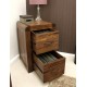 Shiro Walnut Two Drawer Filing Cabinet