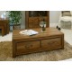 Mayan Walnut Low Four Drawer Coffee Table