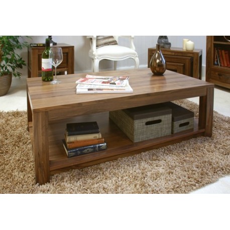 Mayan Walnut Open Coffee Table