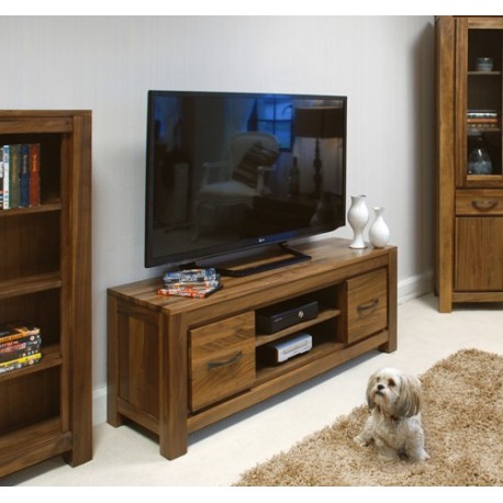 Mayan Walnut Low Widescreen Television Cabinet