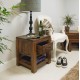 Mayan Walnut One Drawer Lamp Table