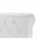 Amalfi Bed 4ft6" Double White Faux Leather