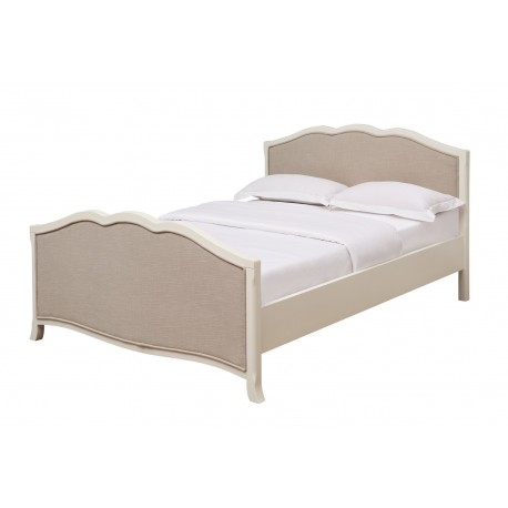 Chantilly 4'6" Double Bed, Antique White Finish, Elegant Range, French Style
