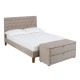 Darcy 4'6" Double Bed, Luxurios Mink Chenille Fabric