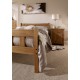 Havana 4'6" Double Bed, Solid Pine Wood, Contemporary Design