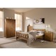 Havana 4'6" Double Bed, Solid Pine Wood, Contemporary Design