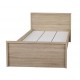 Lexington 4'6" Doube Bed, Simple Sleek Style, Oak Finish