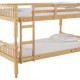 Melissa 3'0" Bunk Bed, Turned Spindles, Honey Stain Finish, Solid Pine