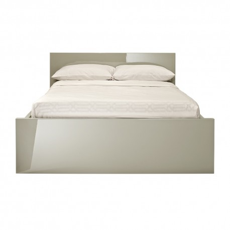Puro 5'0" Kingsize Bed, Contemporary Style, High Gloss Stone