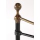 Regency 5'0" Kingsize Bed, Brushed Brass Detail, Black Metal Finish