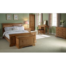 Worthing Solid American White Oak KingSize 5ft Bed