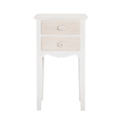 Juliette 2 Drawer Bedside Cabinet, Distintive Design, Chic Style, MDF And Solid Pine