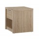 Lexington Bedside Cabinet/ Table, 1 Drawer + Shelf, Oak Finish