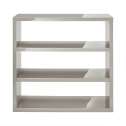 Puro Bookcase, Sleek Contemporary Style, High Gloss Stone