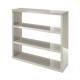 Puro Bookcase, Sleek Contemporary Style, High Gloss Stone