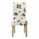 Freya Floral Dining Chair, Solid Wood Legs Pack of 2