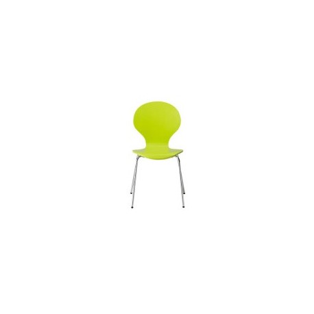 Ibiza Chairs, Lime, Chrome Legs Pack of 4