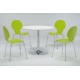 Ibiza Chairs, Lime, Chrome Legs Pack of 4