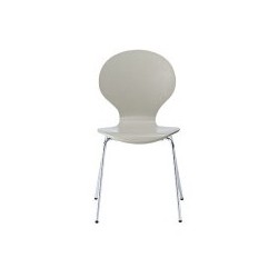 Ibiza Chairs, Stone, Chorme Legs Pack of 4