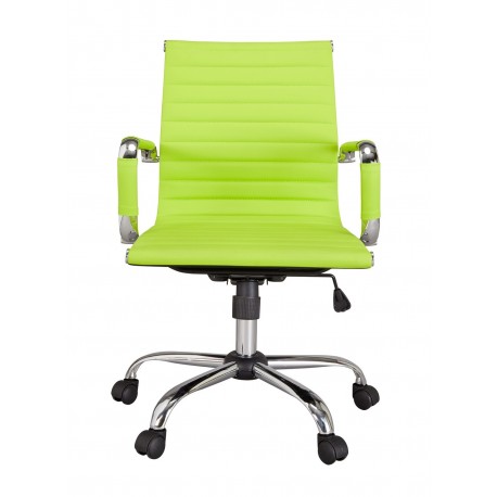 Ikon Office Chair, Lime Faux Leather