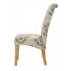 Kensington 2 Dining Chairs, Oak Solid Wood Legs, Regal Fabric