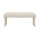 Lyon Bench, Diamnte And Stud Detail, Linen Style Fabric, Opulant Feel