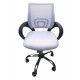 Tate Mesh Back Office Chair White, Adjustable Seat with Chrome Finish