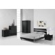 Novello 3 Drawer Chest, Uber Trendy Design, High Gloss Black