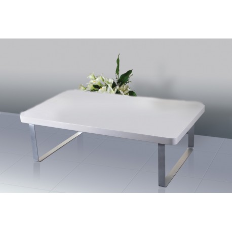 Accent Coffee Table High Gloss White