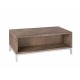 Amari Coffee Table, Chorme Feet