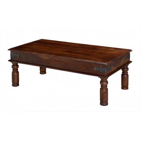Darjeeling Coffee Table, Classic Colonial Look, Solid Sheesham Wood
