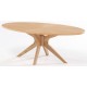 Malmo Coffee Table, Starbust Pattern, Scandinavian Style, Solid Wood, White Oak Venners