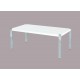 Novello Coffee Table, Chrome Legs, Modern Style, High Gloss White