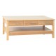Oakridge 3 Drawer Coffee Table, Real Ash Veneer With Oak Finish, Suits Any Style