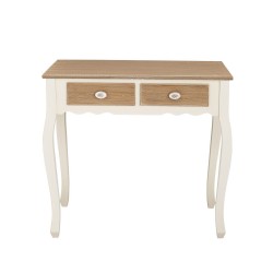 Juliette Console Table, 2 Drawers, Vintage Style, Painted Finish, Solid Pine And MDF