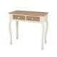 Juliette Console Table, 2 Drawers, Vintage Style, Painted Finish, Solid Pine And MDF