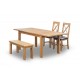 Boden Extending Dining Table, Timeless Style, Expensive Look and Rustic Feel