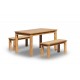 Boden Fixed Top Table, Constructed From Solid Pine, Individual Look And Feel