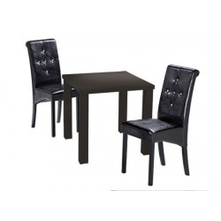 Monroe Small Dining Table, High Gloss Black