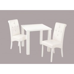 Monroe Small DIning Table, High Gloss White