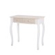 Juliette Dressing Table, 2 Drawers, White Legs, Pine Wood, MDF, Painted Finish