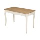 Juliette Dining Table, Shabby Chic Style, MDF And Pine Wood, Painted Finish