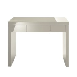 Puro Dressing Table/Desk, 1 Drawer, Sleek Contemporary Style, High Gloss Cream
