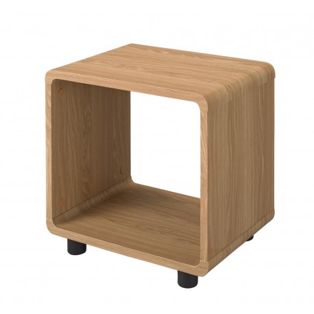 Curve Lamp Table, Oak Finish, Curved Corners, Adds Style To Any Room