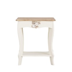 Juliette Lamp Table, Chic Shabby Look, Pine Wood And MDF, Painted Finish