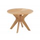 Malmo End/Lamp Table, High End Appeal, Solid Wood, White Oak Veneers