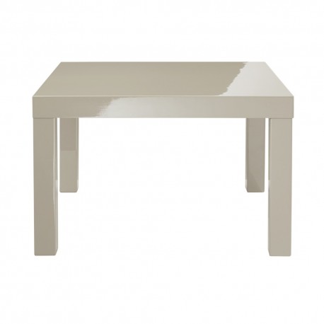 Puro End/Lamp Table, Sleek Contemporary Style, High Gloss Cream