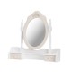 Juliette Dressing Table Mirror, 2 Small Drawers, Painted Finish, Solid Pine And MDF