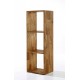 Maximo 3 Cube Divider, Cool And Creative Look, Solid Oak