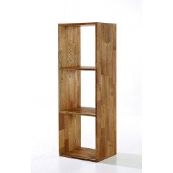 Maximo 3 Cube Divider, Cool And Creative Look, Solid Oak